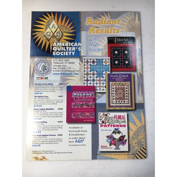 The Quilter Magazine January 2004 Issue - Picture 3 of 7